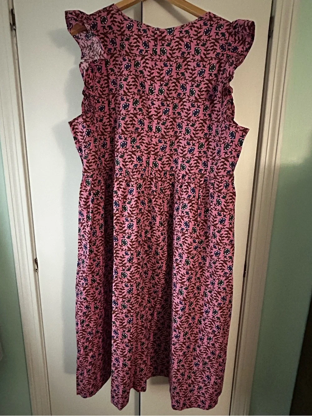 J Crew Smocked Floral Print Dress 3X